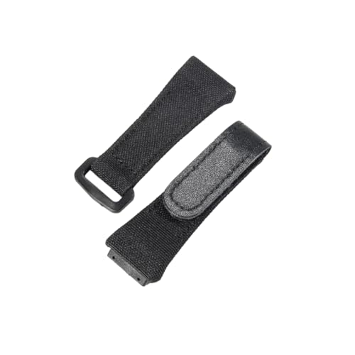Bracelet de Remplacement de Montre Ajustable en Toile et Cuir Authentique 25mm