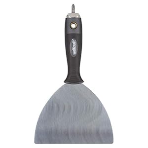 wolfcraft Professioneel breed plamuurmes I 4047000 I Voor het plamuren van overgangen in gipskartonwanden