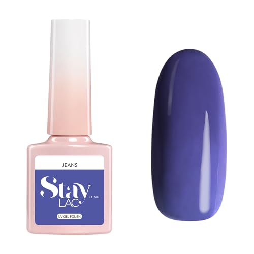 STAYLAC Pintauñas Semipermanentes 5 ml - Morado Jeans - Esmaltes Semipermanentes Para Uñas - Gel Uñas - Manicura - Nail Art - Brillo Uñas - Laca De Uñas - Esmalte Uñas