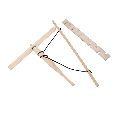 WOONEKY Natural Wooden Tool Compact Friction Drill for Camping and Outdoor Survival and Odorless Fire Starter for Hiking Climbing and Emergency Use