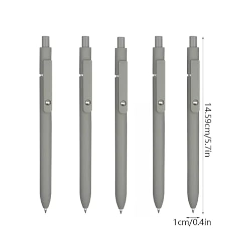 Bolígrafos retráctiles de tinta rápida x5 color negro miniatura 2