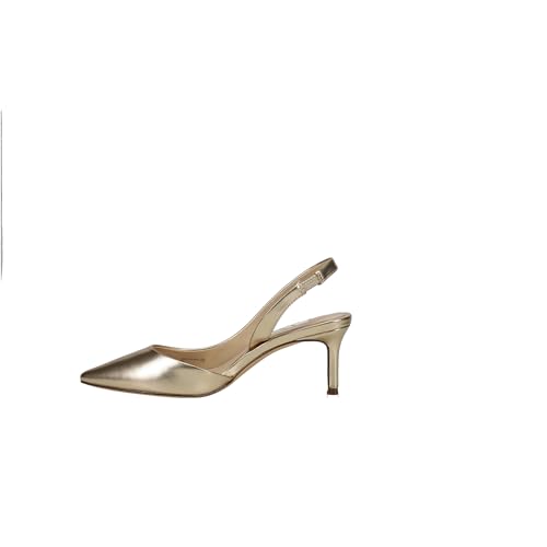 NINA Womens Nina60 Metallic Pointed Toe Slingback Pumps Dress Casual Mid Heel 2-3" - Gold - Size 7 M3