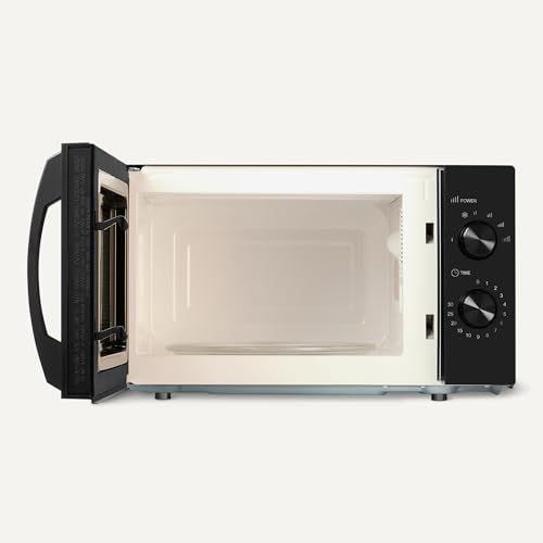 Amazon Basics Solo-Mikrowelle mit 6 Leistungsstufen und Auftaufunktion, 700W, 20l, schwarz – Bild 4