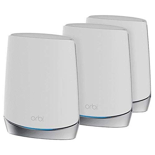 Image of NETGEAR Orbi RBK753 High-Performance Whole Home Mesh WiFi System 3-Pack Includes 1 Router & 2 Satellites White (Renewed)