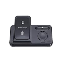 Sonicdrop 3 in 1 Wireless Charging Dock, Sonicdrop Wireless Charging Dock, Fast Charging Magnetic Wireless Foldable Charger Dock, Fast Charging Dock for Mobile Phones, Watches, Headphones