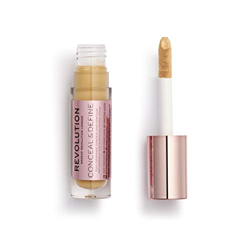 Makeup Revolution Conceal And Hydrate Concealer, Full Coverage & Matte Finish, C11.2 For Deep Medium Skin Tones, Vegan & Cruelty-Free, 0.7 Fl Oz #TOP1