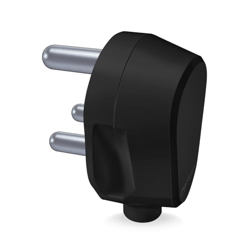 Image of Anchor by Panasonic Plug Top 6A, 3 Pin, ISI Certified, Secure Fit for Home, Office & Appliance Use - Black (Pack of 1)