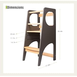 Woodenstepstoolforkidspremiumadjustableheighttoddlerstoolkidsstepstoolwithhandleandsafetyrailperfectforkitchenbathroomandbedroom Urban Country Home Decor Wooden step stool for kids premium adjustable height toddler stool kids step stool with handle and safety rail perfect for kitchen bathroom and bedroom urban country home decor