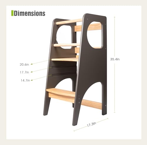 Woodenstepstoolforkidspremiumadjustableheighttoddlerstoolkidsstepstoolwithhandleandsafetyrailperfectforkitchenbathroomandbedroom Urban Country Home Decor Wooden step stool for kids premium adjustable height toddler stool kids step stool with handle and safety rail perfect for kitchen bathroom and bedroom urban country home decor