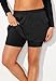 Swimsuits For All Women's Lightweight Quick-Dry Cargo Swim Skort - 20, Black (Plus