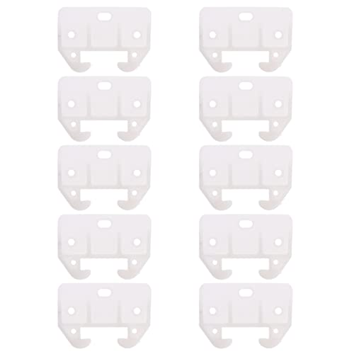 10pcs Drawer Rail Parts Plastic Track Guides Drawer Rail Guides Drawer Track Guides Slides Plastic Drawer Track Guides Drawer Track Slides Latches for Drawer Systems