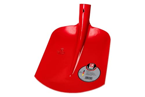 Ruhr-BRILLANT Holländer Sandschaufel | zum Transport Loser Materialien & für Aufgrabungen | Schaufelblatt aus Stahl 300 x 250 mm, überlappend geschweißte Dülle ¾ gehoben, ohne Stiel