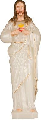 6" luminous Sacred Heart of Jesus statue ornament figurine