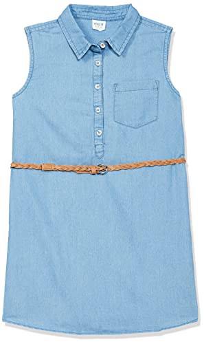 Image of Max Girl Solid Denim Standard Length Dress