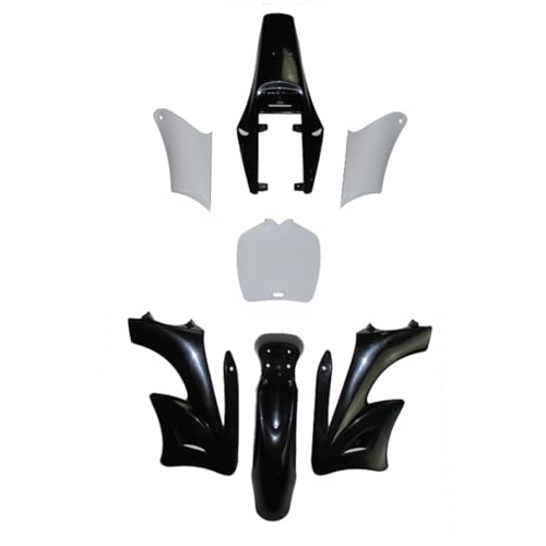 JHENSH Kit plastique pour motos tout-terrain chinoises 2 temps 47cc 49cc Apollo Orion Mini Dirt Bike (Noir)