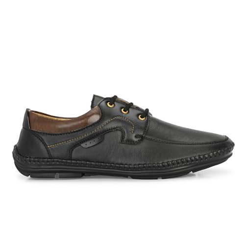 Image of Rising Wolf Men's Formal Shoes - Elegant & Easy-Wear Design with Cushioned Insole, Polished Finish, and Durable Sole | Ideal for Office, Business Meetings, Weddings & Daily Formal Wear