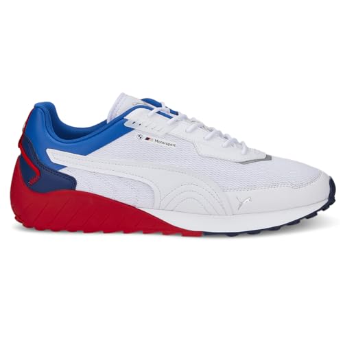 PUMA Mens BMW M Motorsport Speedfusion Lace Up Sneakers Shoes Casual - White