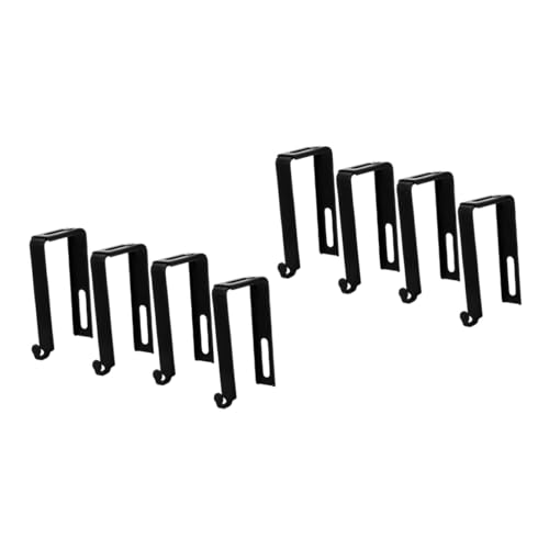 PartyKindom 2sets Door Hanger Hooks for Hats Cabinet Door Hooks Office Cubicle Decor 4pcs*2