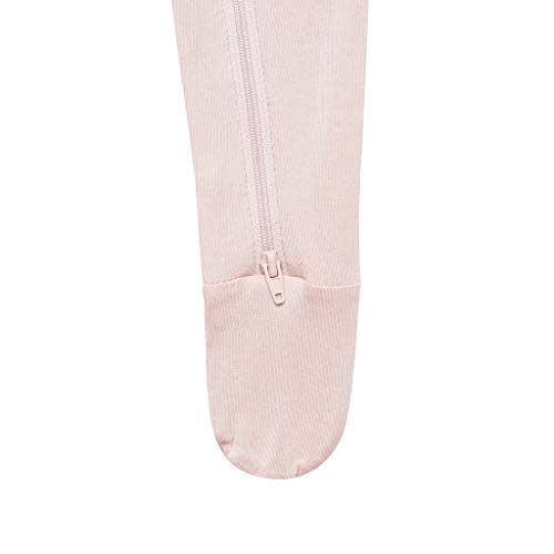 Kyte Baby Soft Bamboo Rayon Footies, Zipper Closure, (Newborn, Blush) #TOP3