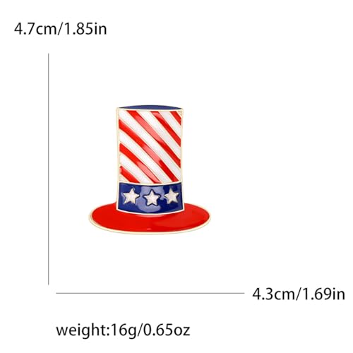 Image of USA Flag Brooch Pin Souvenir for United States of 2026 Veteran's Day Pin Patriotic Accessories Independence Day Decor Gifts for Sister
