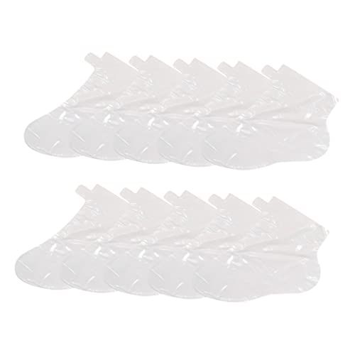 Beatifufu 50個入り使い捨て加厚フットカバー 足ケア用防臭保湿足マスク 素材採用家 サロン 対応