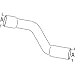 362833R1 New 1.5" Lower Radiator Hose Fits Case-IH Tractor Models 300 350