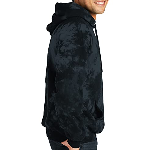 9 Crowns Men's Tie Dye Long Sleeve Pullover Hoodie3