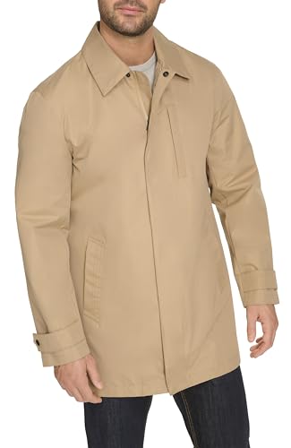 Image of Cole Haan Men's Front Zip Water Resistant Rain Jacket