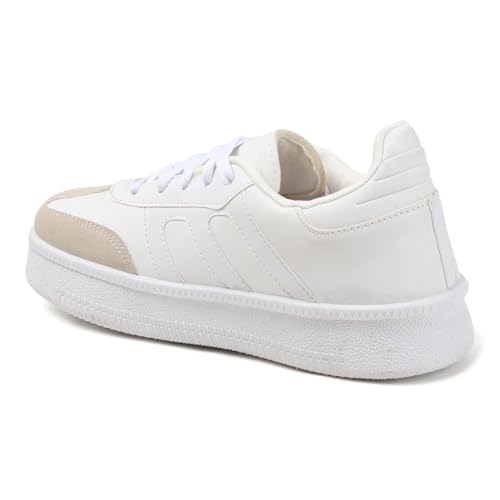 Image of Vendoz Women Sneaker | Cushioned Insole for Comfort | Stylish Lace-Up Design | Lightweigh & Perfect for Casual Outfit for Girls CNV7030