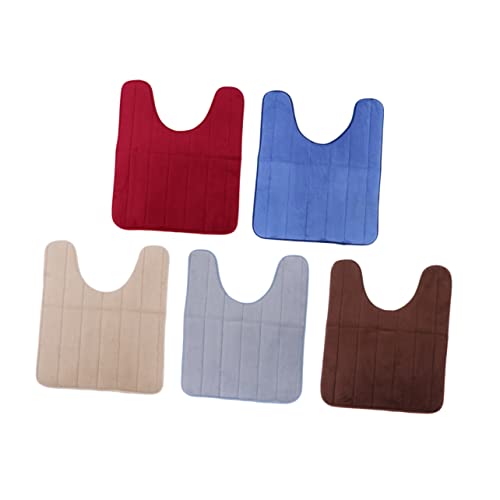 BRIGHTFUFU Soft Cotton Warmer Seat Cover Washable and Reusable Universal Toilet Seat Pads Stretchable Mat