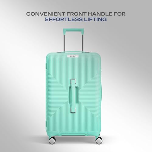 Image of Safari Select Trunk Set of 3 Small Medium Large Trolley Bag with TSA Lock, Dual Wheels with 360 Degree Rotation and Anti-Theft Zipper, Luggage Bag, Suitcase for Travel, Mint