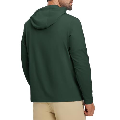 Image of M MAELREG Hoodies for Men Golf Fleece Hooded Sweatshirts Dry Fit Athletic Lightweight Casual Midlayer Mens Hoodies Pullover