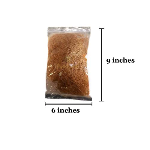 Image of SunGrow Finch Coconut Fiber, Loose Bedding Substrate for Birds Nest Cages, Nesting Material for Budgie Hummingbird Canary Parakeet, 1.5 oz