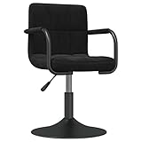 Couleur : noir;Matériau : acier enduit de poudre, velours (100 % polyester);Matériau de remplissage : Mousse