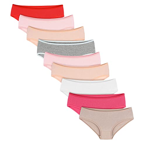 Calcinha Infantil Lisa Kit 9 Peças Premium DCP Kids Cor:Colorido;Tamanho:GG