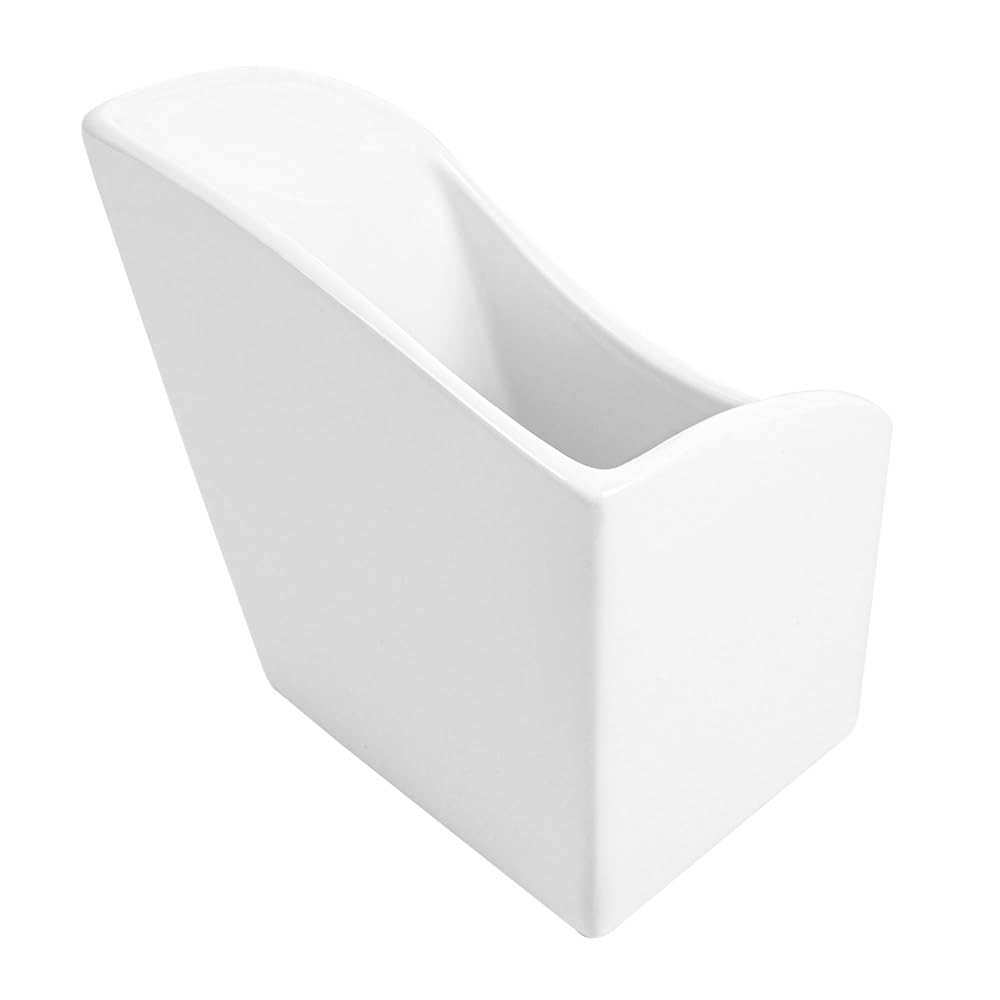 García de Pou 6 unités - Boîte à frites L 13,3 x 9,4 x 14,6 cm Blanc porcelaine