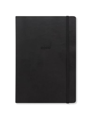 Letts of London Edge Agenda 2025, visualizzazione settimanale con note, formato A5, colore nero