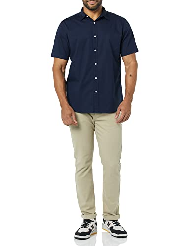 Amazon Essentials Men's Slim-Fit Short-Sleeve Poplin Shirt3