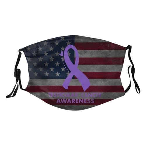 Testicular Cancer Awareness Adult Dust Mask Adjustable Dust Face with 2 Filter1959