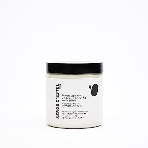 SERGE D'ESTEL PARIS Curly Hair Mask 250g To Soften Embellish Nourishes Control your Curls. Mask Curly Hair 100% Vegan Made in Paris