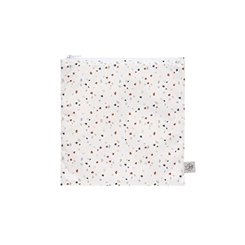LÄSSIG Wiederverwendbarer Aufbewahrungs-Beutel Snack Tasche 2 Stück/Snack Bag Tiny Farmer Dots/Sheep