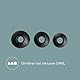 Panasonic RP-HJE125E-K Ergofit In-Ear-Kopfhörer mit kraftvollem Klang, bequemem rutschfestem Sitz und 3 Größen von Ohrstöpseln, schwarz