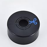 Adjustable ABS Flange Cover, Anti-Scratch Guard Plate for Shower Tap and Bathroom Fittings(Black-7×2.5cm)