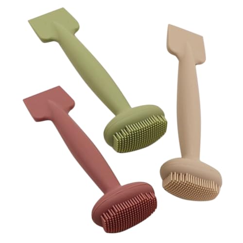 PartyKindom Face Mask Applicator Brush 3pcs Silicone Facial Mask Brush Set Skin Scrubber Tool Portable Beauty Tool for Women Soft Durable