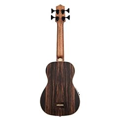 KALA Ukulélé U-BASS en ébène rayé (UBASS-EBY-FS) Naturel - Les Beatles, Paul McCartney, John Lennon, RIngo Starr, George Harrison KALA Ukulélé U-BASS en ébène rayé (UBASS-EBY-FS) Naturel – Image 2