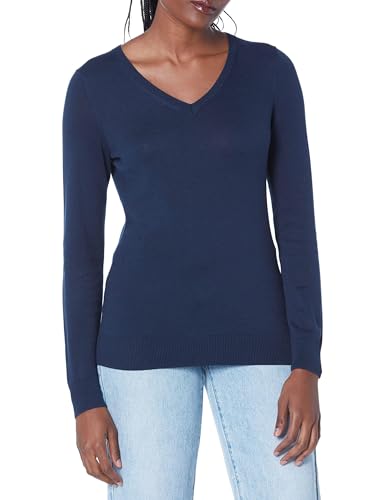 Image of Amazon Essentials Women's Lightweight Long-Sleeve V-Neck Sweater