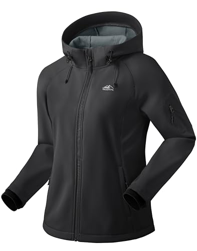 G Gradual Women's Fleece Lined Softshell Jacket Windproof Warm Light