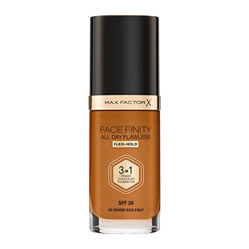 Facefinity All Day Flawless 3 In 1 Foundation #W98-Warm Hazelnut 30 Ml
