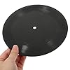 Ciieeo Vinyl Record Decoration with Bracket Vintage round Black Plastic Wall Sculpture Aesthetic Wall Decor for Home Living Room Decoration Use #3