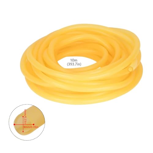 WideSmart 10 m Natural Latex Hose, 6 x 9 mm Elastic Rubber Hose, Latex...